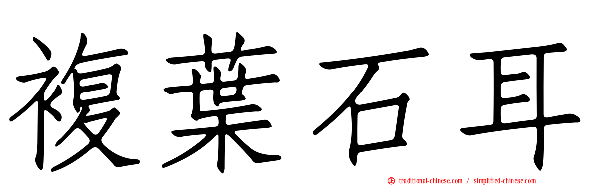 複葉石耳