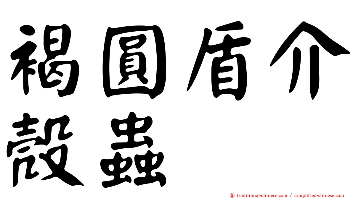褐圓盾介殼蟲
