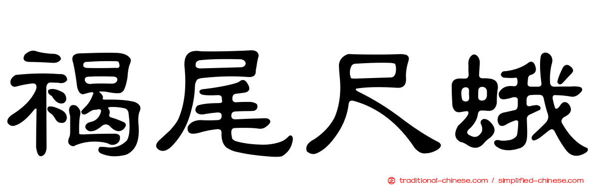 褐尾尺蛾