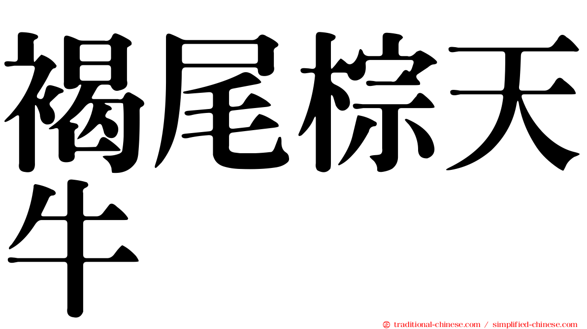 褐尾棕天牛