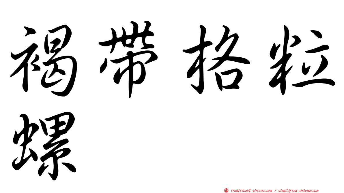 褐帶格粒螺