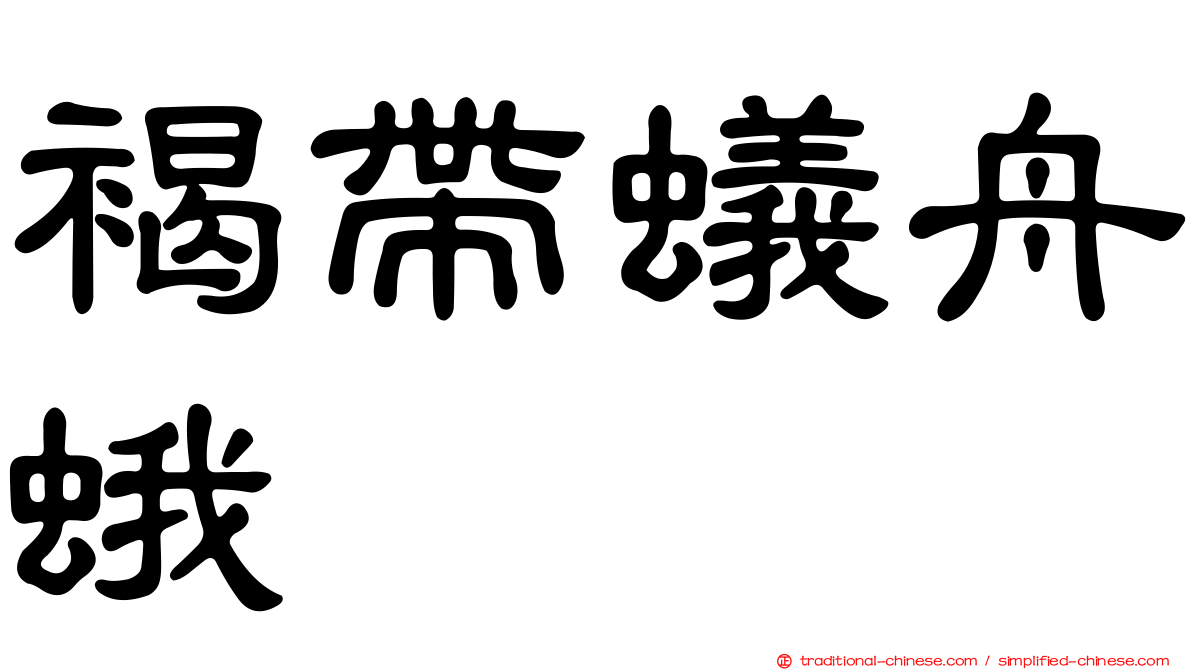 褐帶蟻舟蛾