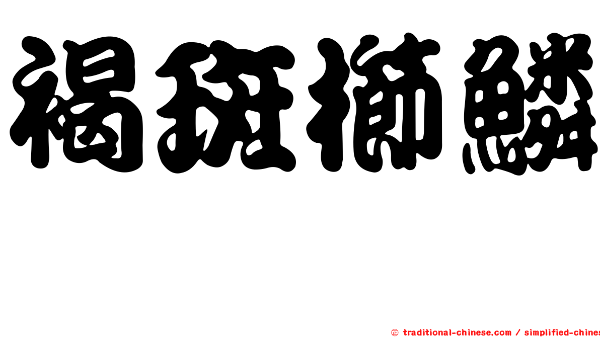 褐斑櫛鱗鰨