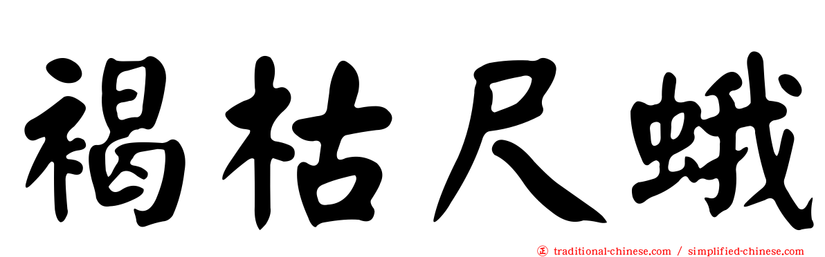 褐枯尺蛾
