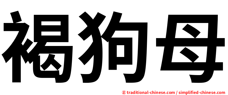 褐狗母