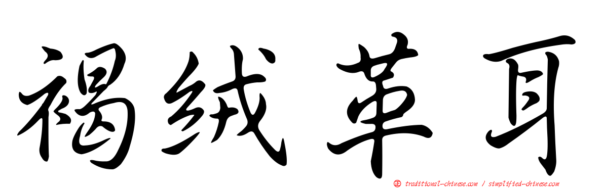 褐絨革耳