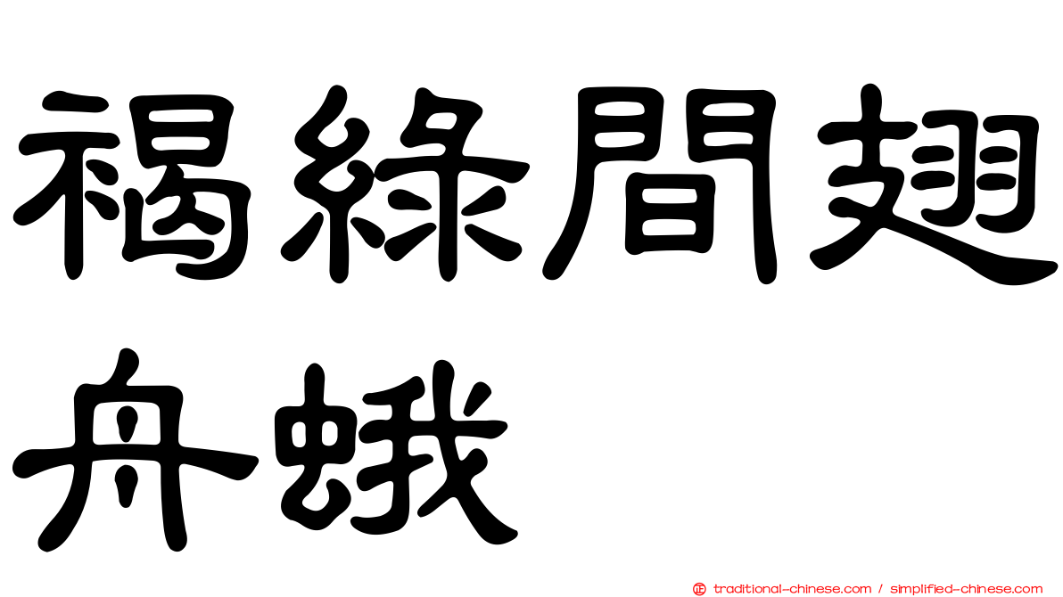褐綠間翅舟蛾
