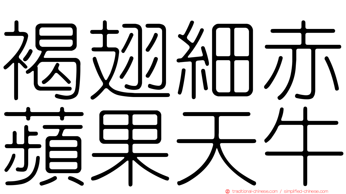 褐翅細赤蘋果天牛