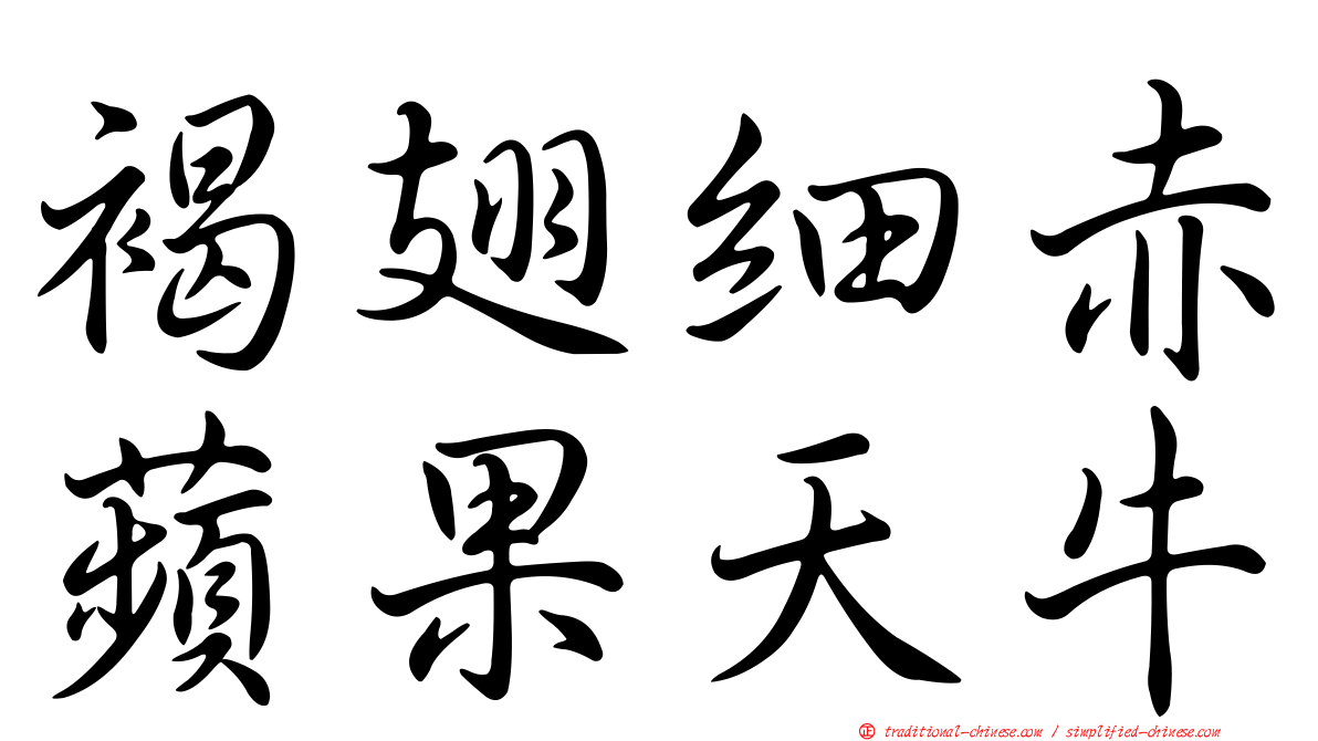 褐翅細赤蘋果天牛