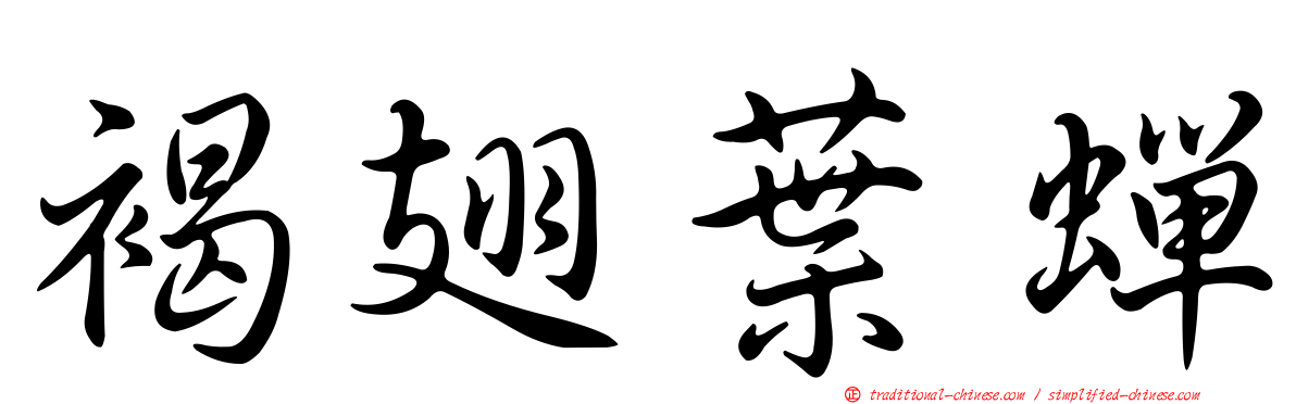 褐翅葉蟬