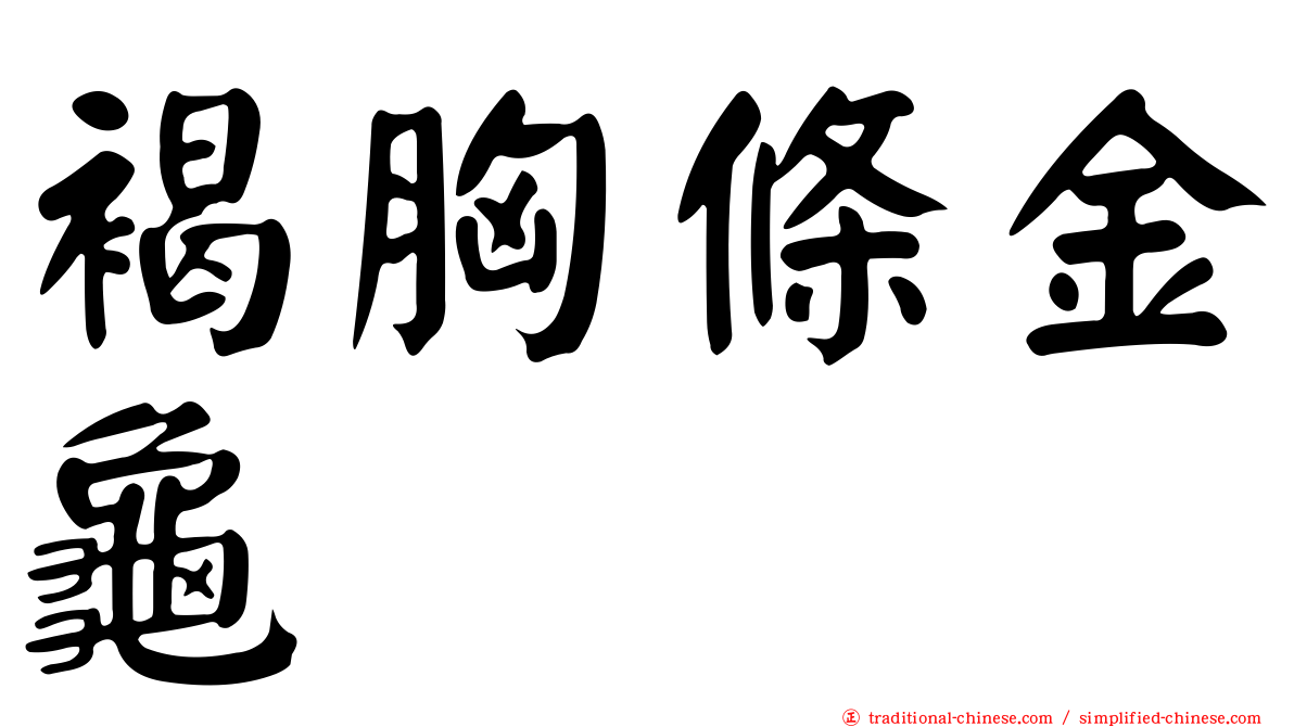 褐胸條金龜