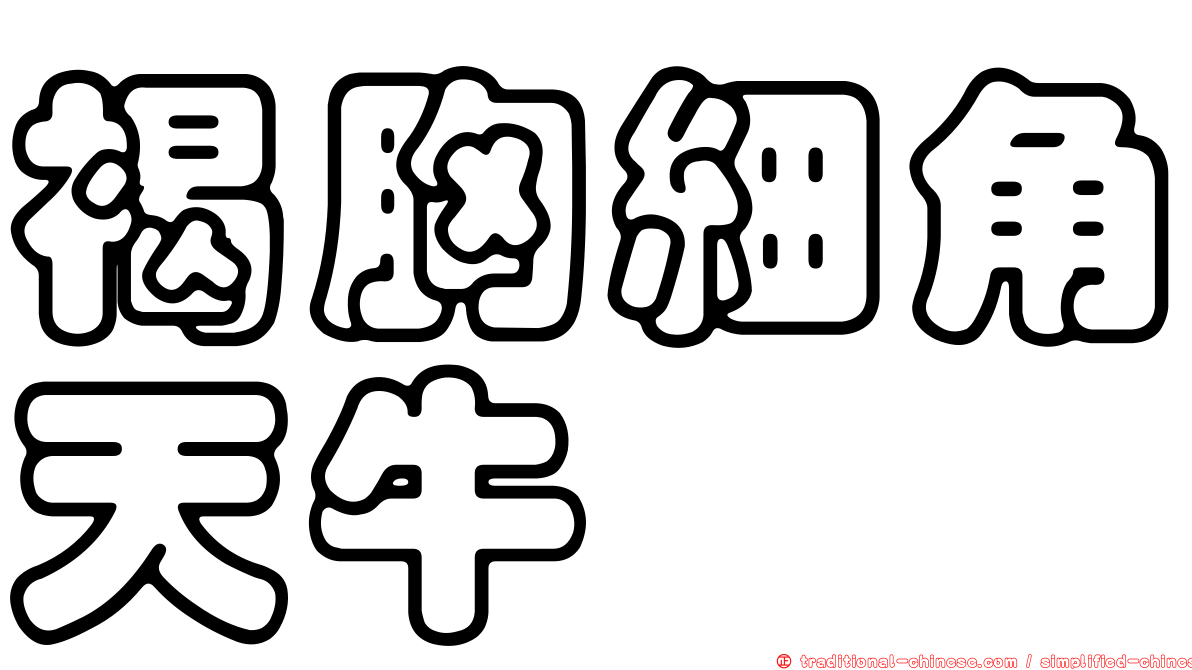 褐胸細角天牛