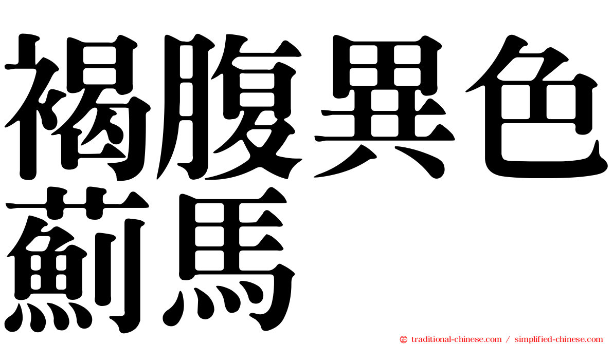 褐腹異色薊馬