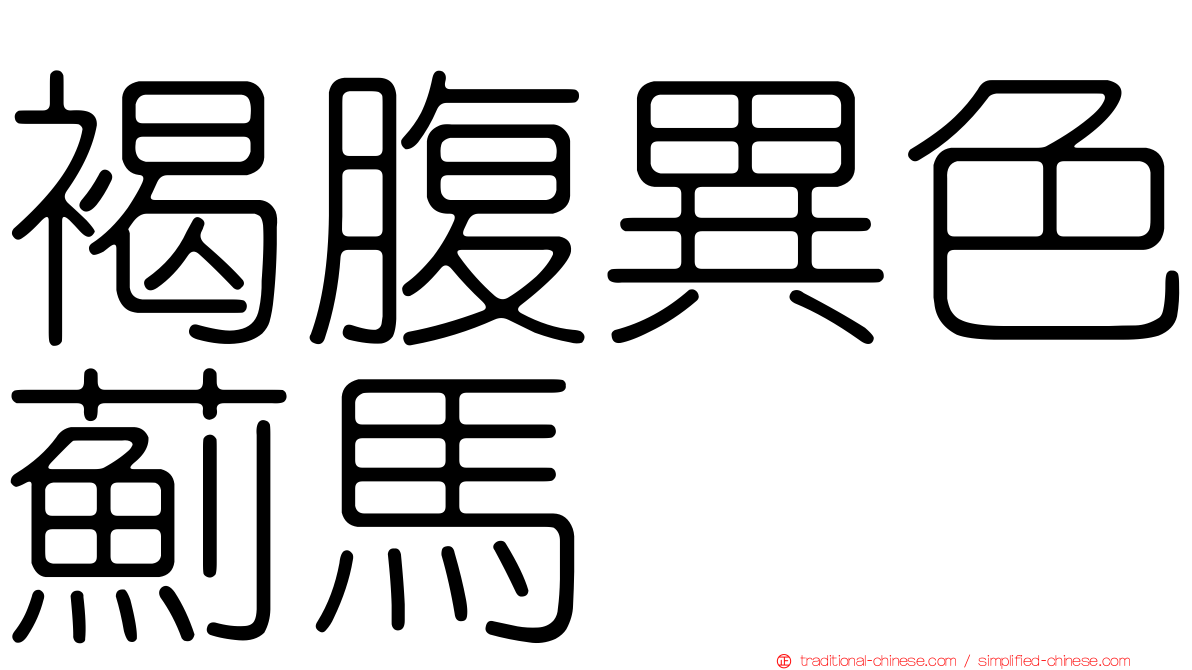 褐腹異色薊馬