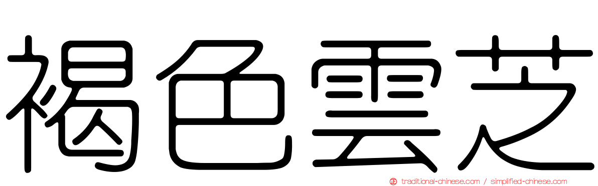褐色雲芝