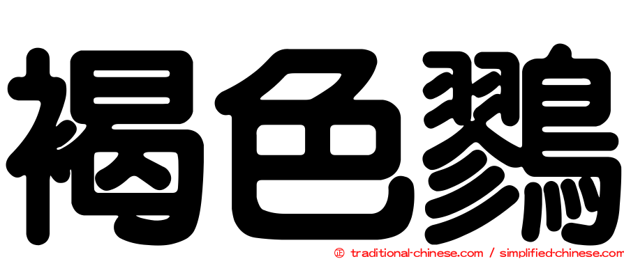 褐色鷚
