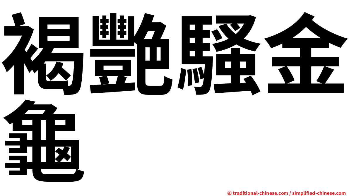 褐艷騷金龜