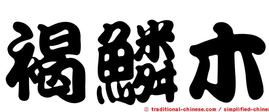 褐鱗木