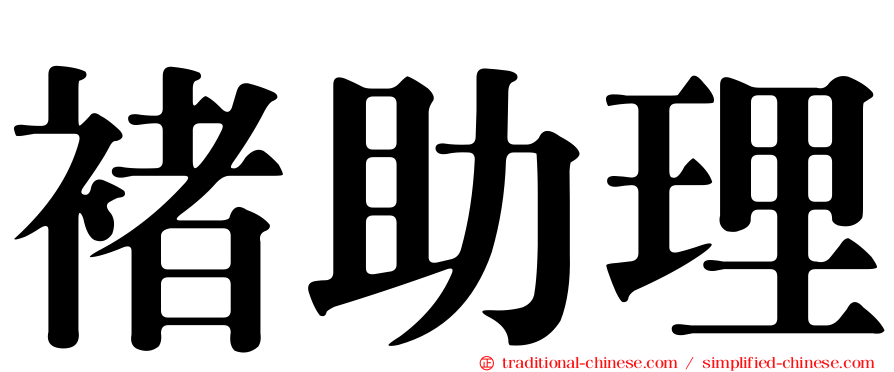 褚助理