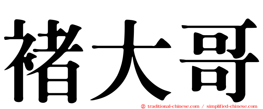 褚大哥