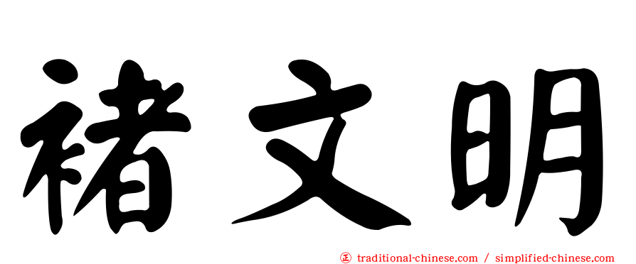 褚文明