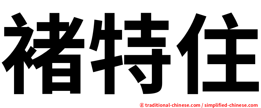 褚特住