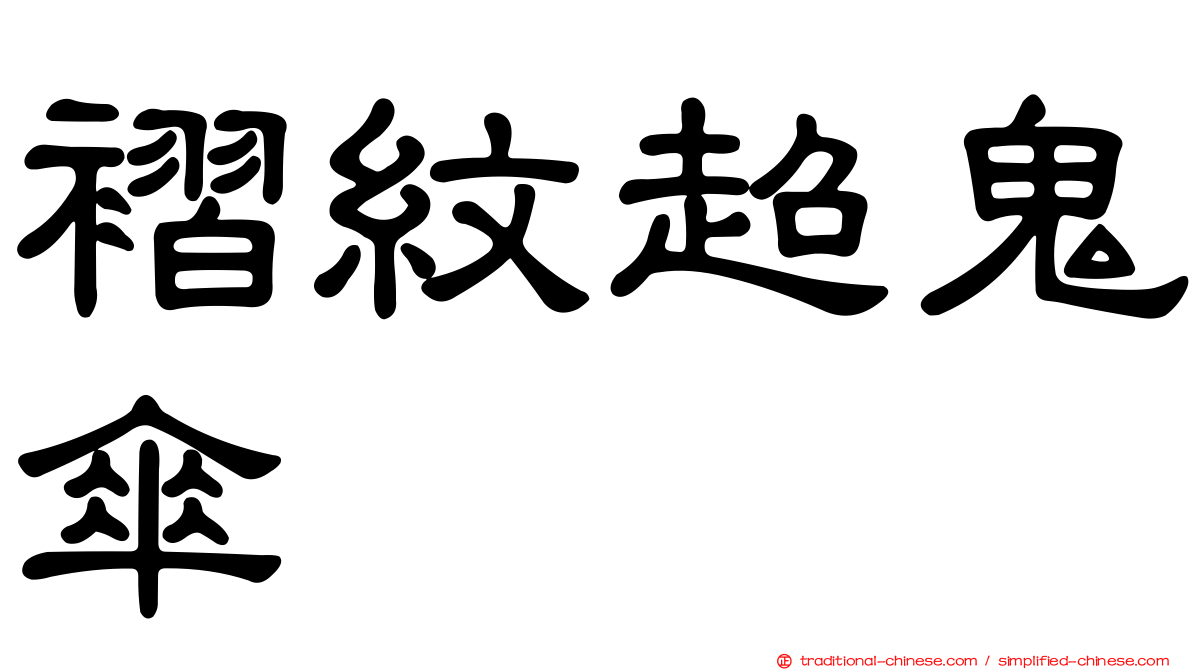 褶紋超鬼傘
