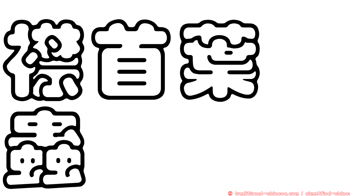 襟首葉蟄蟲