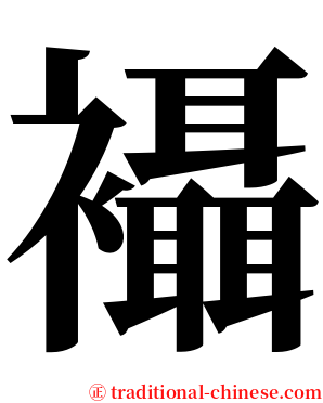 襵 serif font