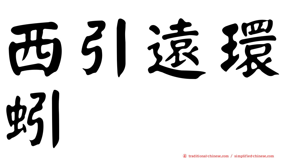 西引遠環蚓