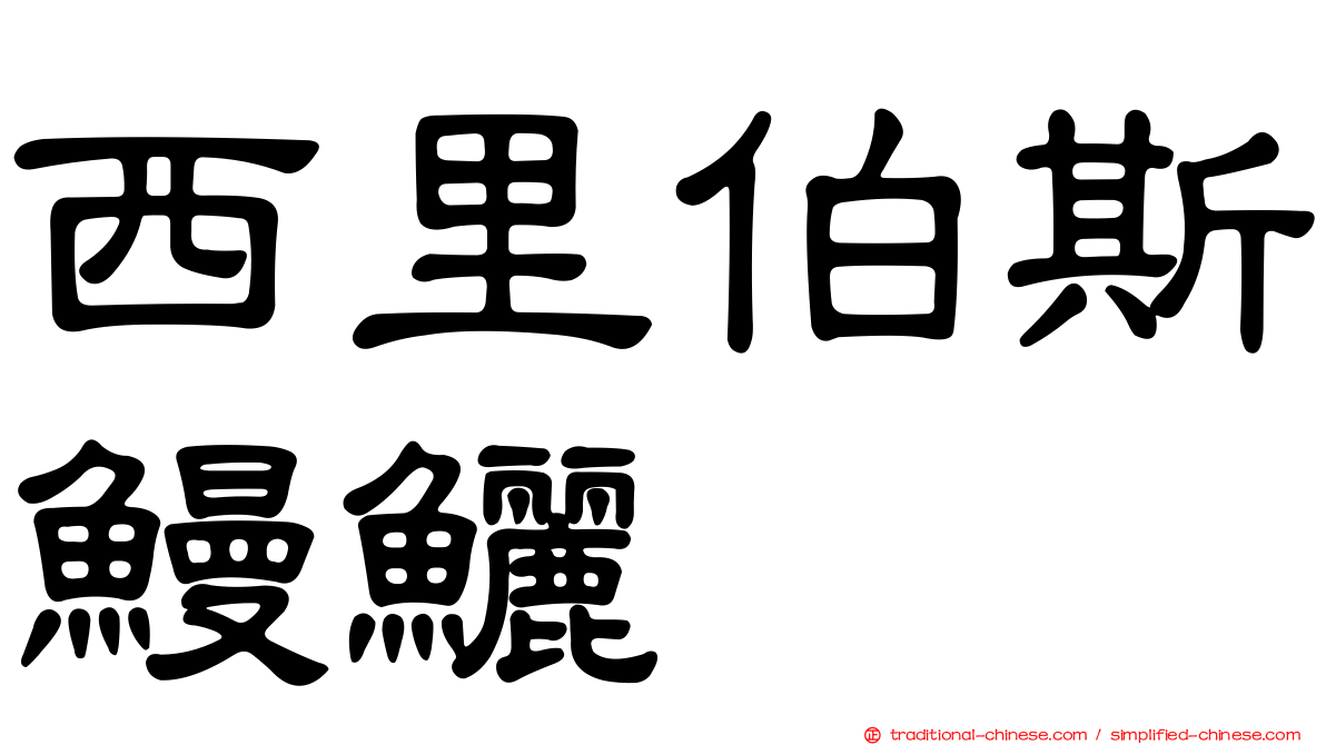 西里伯斯鰻鱺
