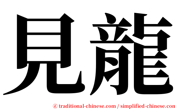 見龍 serif font
