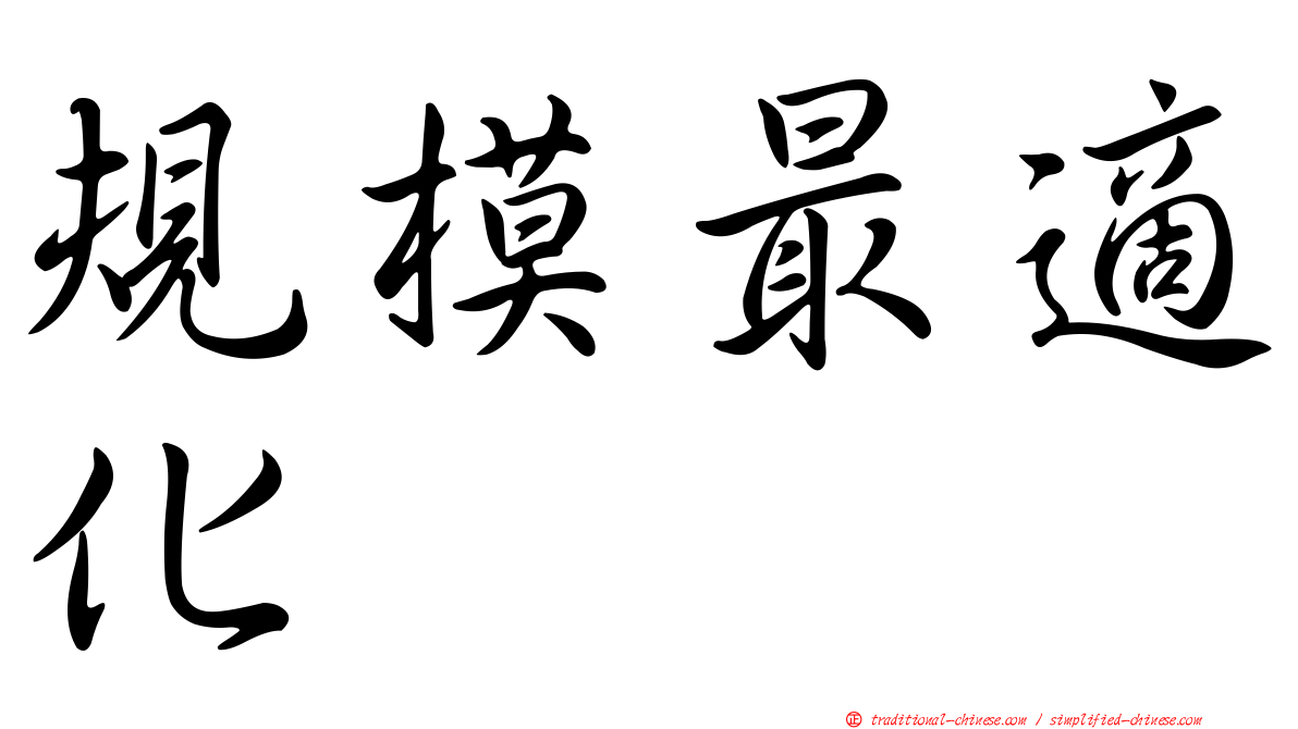 規模最適化