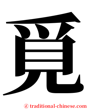 覓 serif font