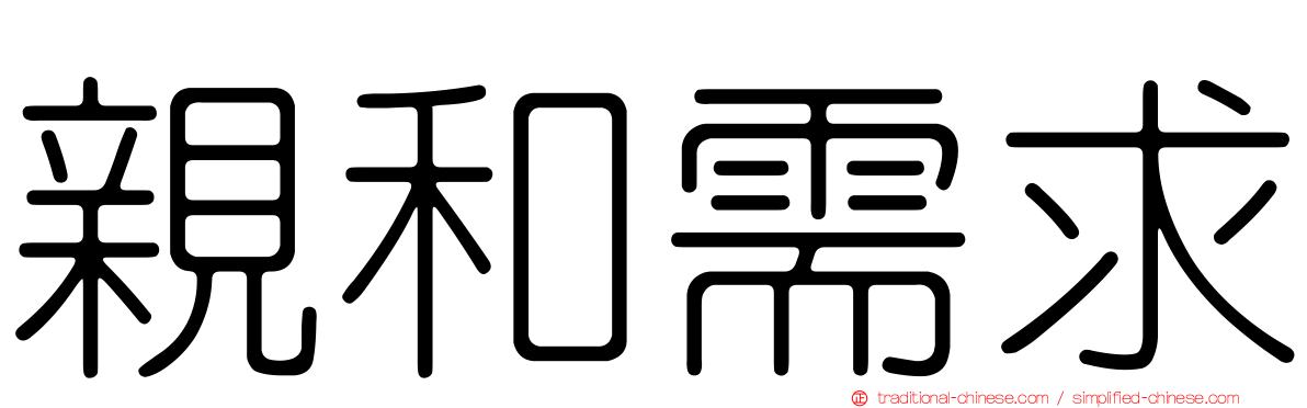 親和需求