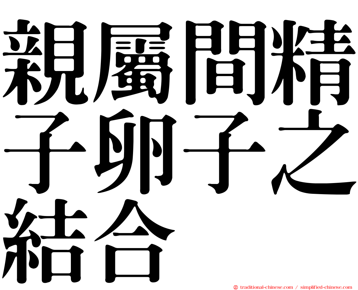 親屬間精子卵子之結合