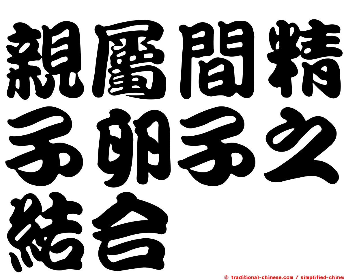 親屬間精子卵子之結合