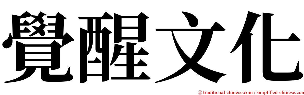 覺醒文化 serif font