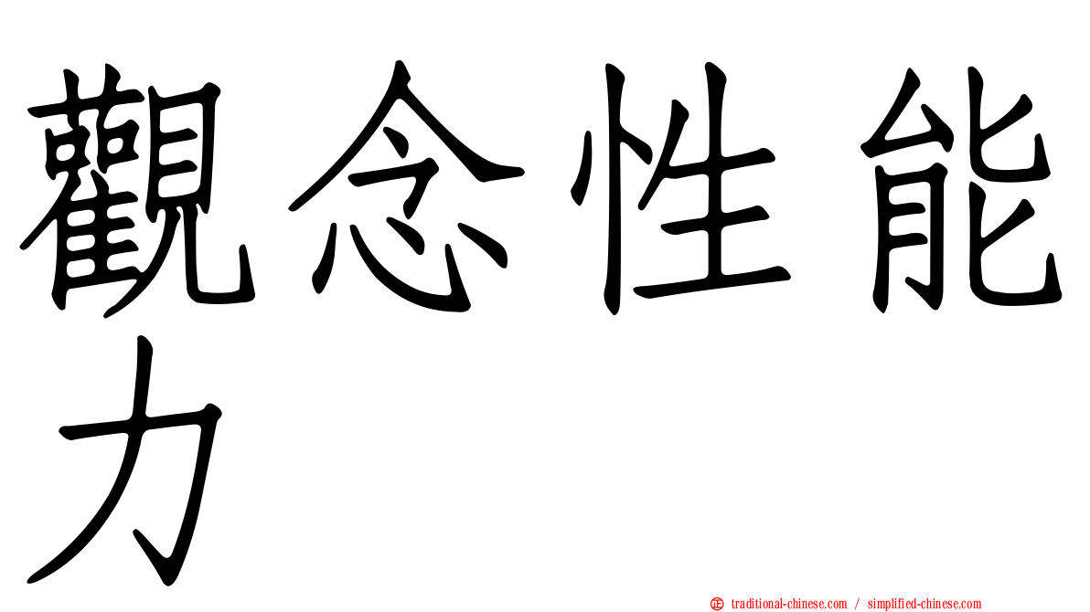 觀念性能力