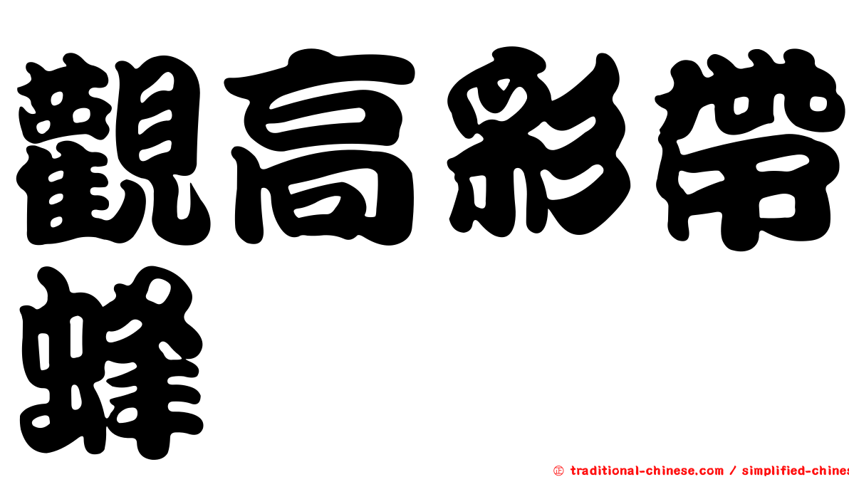 觀高彩帶蜂