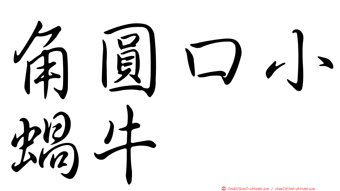 角圓口小蝸牛
