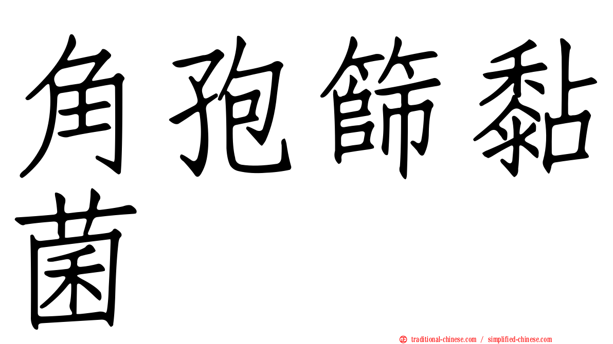 角孢篩黏菌