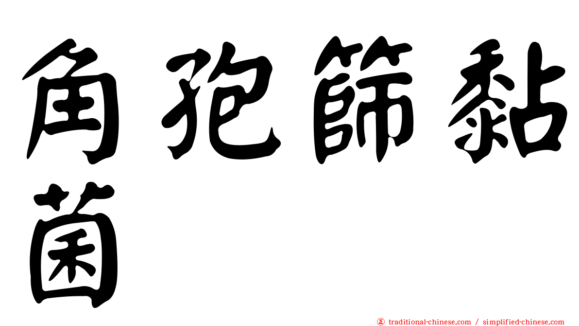 角孢篩黏菌