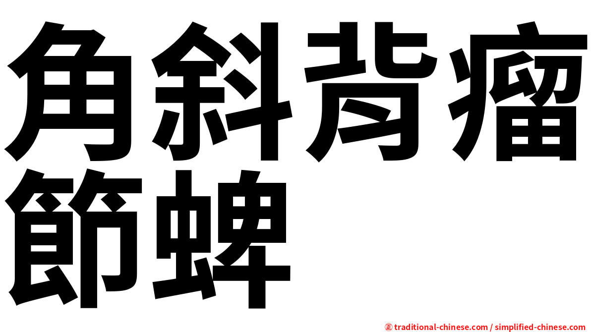 角斜背瘤節蜱