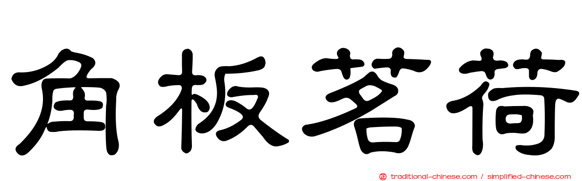 角板茗荷