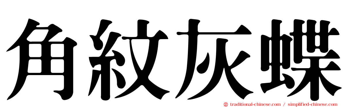 角紋灰蝶