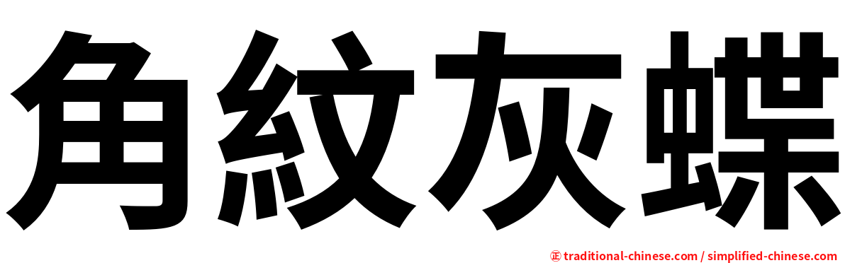 角紋灰蝶