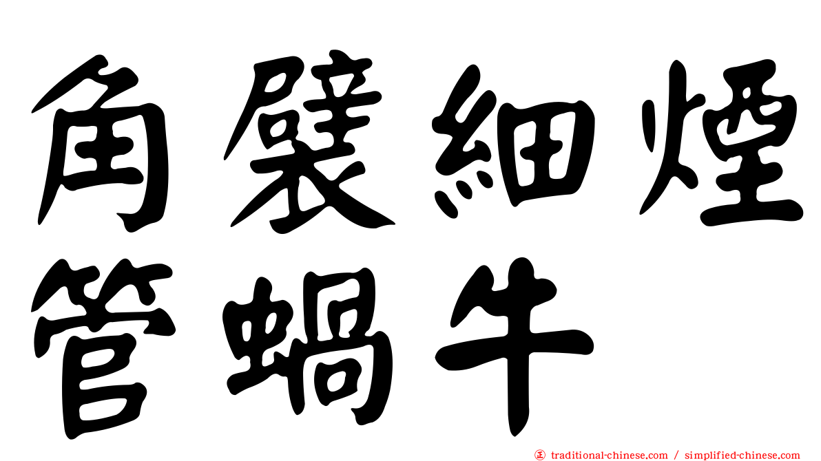 角襞細煙管蝸牛