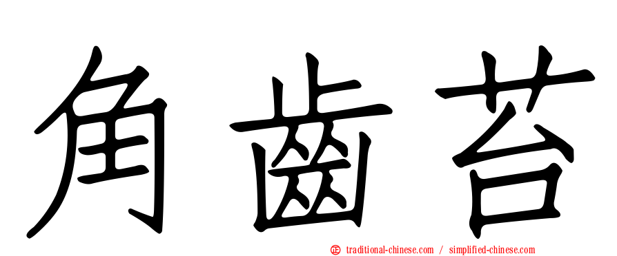 角齒苔