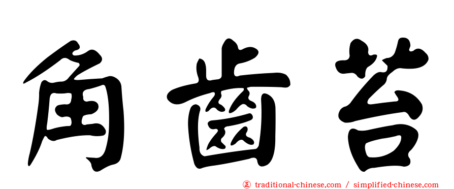 角齒苔